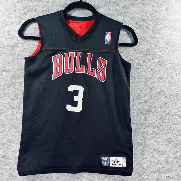 Chicago Bulls Youth Size S Basketball Jersey #3 By Allstar Team NBA Giddy Lined - Picture 2 of 10